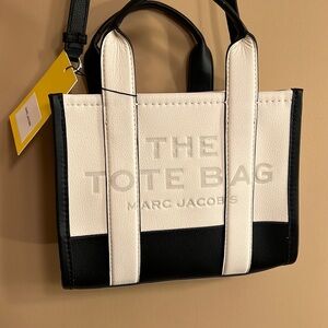 Marc Jacobs the Colorblock Tote Bag Ivory leather Medium